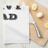 キッチンタオル誇りを持ったネイビーパパ キッチンタオル (四つ折り)