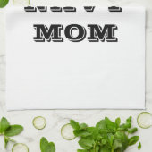 キッチンタオル誇りを持ったネイビーママ キッチンタオル (折り畳み)