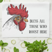 キッチンタオル賛美チキンすべての人 キッチンタオル (折り畳み)