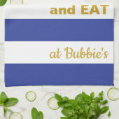 キッチンタオル通り/青食べ「AT...」 キッチンタオル (折り畳み)