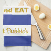 キッチンタオル通り/青食べ「AT...」 キッチンタオル (四つ折り)