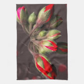 キッチンタオル開花赤と暗 キッチンタオル (縦)