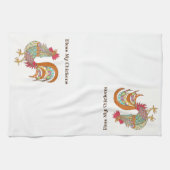 キッチンタオル風の鶏 キッチンタオル (横)