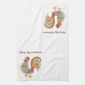 キッチンタオル風の鶏 キッチンタオル (縦)