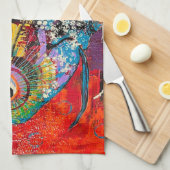 キッチンタオル魚 キッチンタオル (四つ折り)