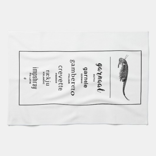 キッチンタオル |エビ (横)