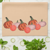 キッチンタオル – カボチャ縁ど (折り畳み)