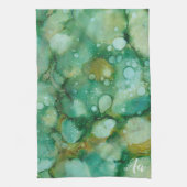 キッチンタオル「カラーバーストグリーンゴールズインクブロ」 キッチンタオル (縦)