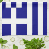 キッチンタオル（ギリシャ国旗） キッチンタオル (折り畳み)