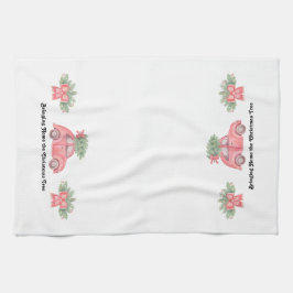 キッチンタオル「クリスマスツリーを持ち帰る」 キッチンタオル