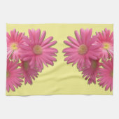 キッチンタオル – ダークピンクガーベラデイジー (横)