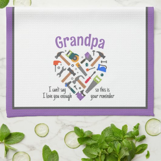 キッチンタオル – ツール（紫） (折り畳み)