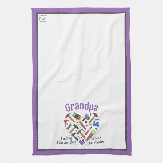 キッチンタオル – ツール（紫） (縦)