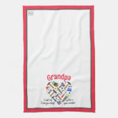 キッチンタオル – ツール（赤） (縦)