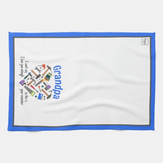 キッチンタオル – ツール（青） (横)