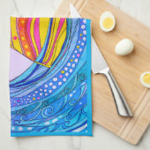 キッチンタオル「トロピカルサンセット」 キッチンタオル (四つ折り)