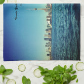 キッチンタオル「トロントヨットクラブスカイライン – CE」 キッチンタオル (折り畳み)