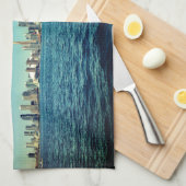 キッチンタオル「トロントヨットクラブスカイライン – CE」 キッチンタオル (四つ折り)