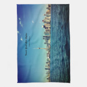 キッチンタオル「トロントヨットクラブスカイライン – CE」 キッチンタオル (縦)