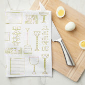 キッチンタオル「ハッピーな過ぎ越しの言葉」 キッチンタオル (四つ折り)