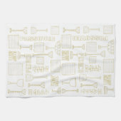 キッチンタオル「ハッピーな過ぎ越しの言葉」 キッチンタオル (横)