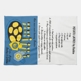 キッチンタオル「ハヌカフライラッケスレシピ」 キッチンタオル