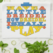 キッチンタオル「ハヌカー（ユダヤ教の祭り）/ドレディ遊デル」 キッチンタオル (折り畳み)