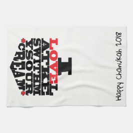 キッチンタオル「ハヌカー（ユダヤ教の祭り）/私ラブレック大好き」 キッチンタオル