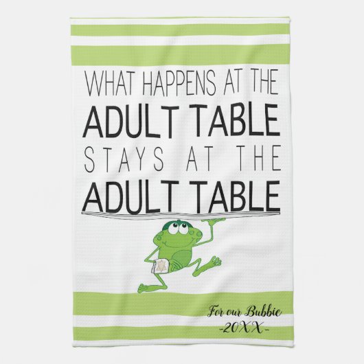 キッチンタオル「パスソーバー大人用テーブル」 キッチンタオル (縦)