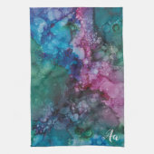 キッチンタオル「ピンクブルーインクロー」 キッチンタオル (縦)