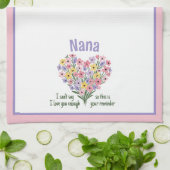 キッチンタオル – フローラ（ピンク） (折り畳み)