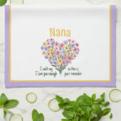 キッチンタオル – フローラ（紫） (折り畳み)