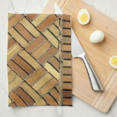 キッチンタオル – ブリックパターン (四つ折り)