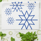 キッチンタオル – ブルースノーフレーク (折り畳み)