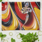 キッチンタオル(ベルギーカラー付き)デザイン キッチンタオル (折り畳み)