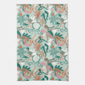 キッチンタオル：水中スイミング キッチンタオル (縦)