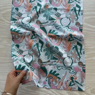 キッチンタオル：水中スイミング キッチンタオル