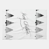 キッチンタオル「白黒樹」 キッチンタオル (横)