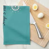 キッチンタオル – 船名付きヘルム (四つ折り)