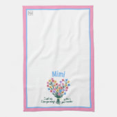 キッチンタオル – 花束（ピンク） (縦)