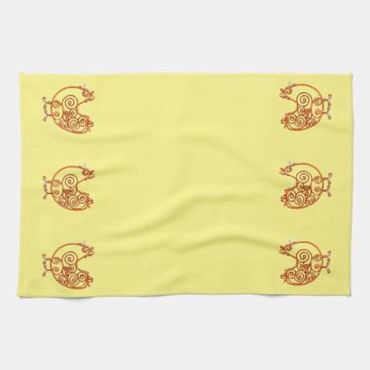 キッチンタオル – 銅線チキン (横)