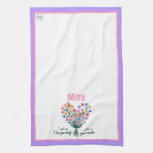 キッチンタオル – Bouquet （紫） (縦)