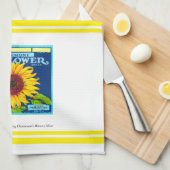 キッチンタオル – Claremont CA 2 Fruit Crateラベル (四つ折り)