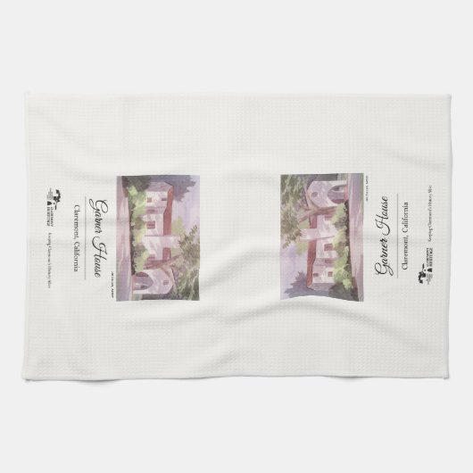 キッチンタオル – Garner House - Claremont CA (横)