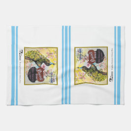 キッチンタオル – Peacock fruit crateラベル