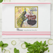 キッチンタオル – Peacock fruit crateラベル (折り畳み)