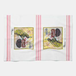 キッチンタオル – Peacock fruit crateラベル