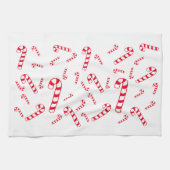 キッチンタオル – Red Candy Canes (横)