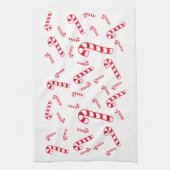 キッチンタオル – Red Candy Canes (縦)