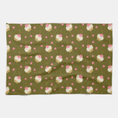 キッチンタワーとさくらんぼケーキ。 キッチンタオル (横)